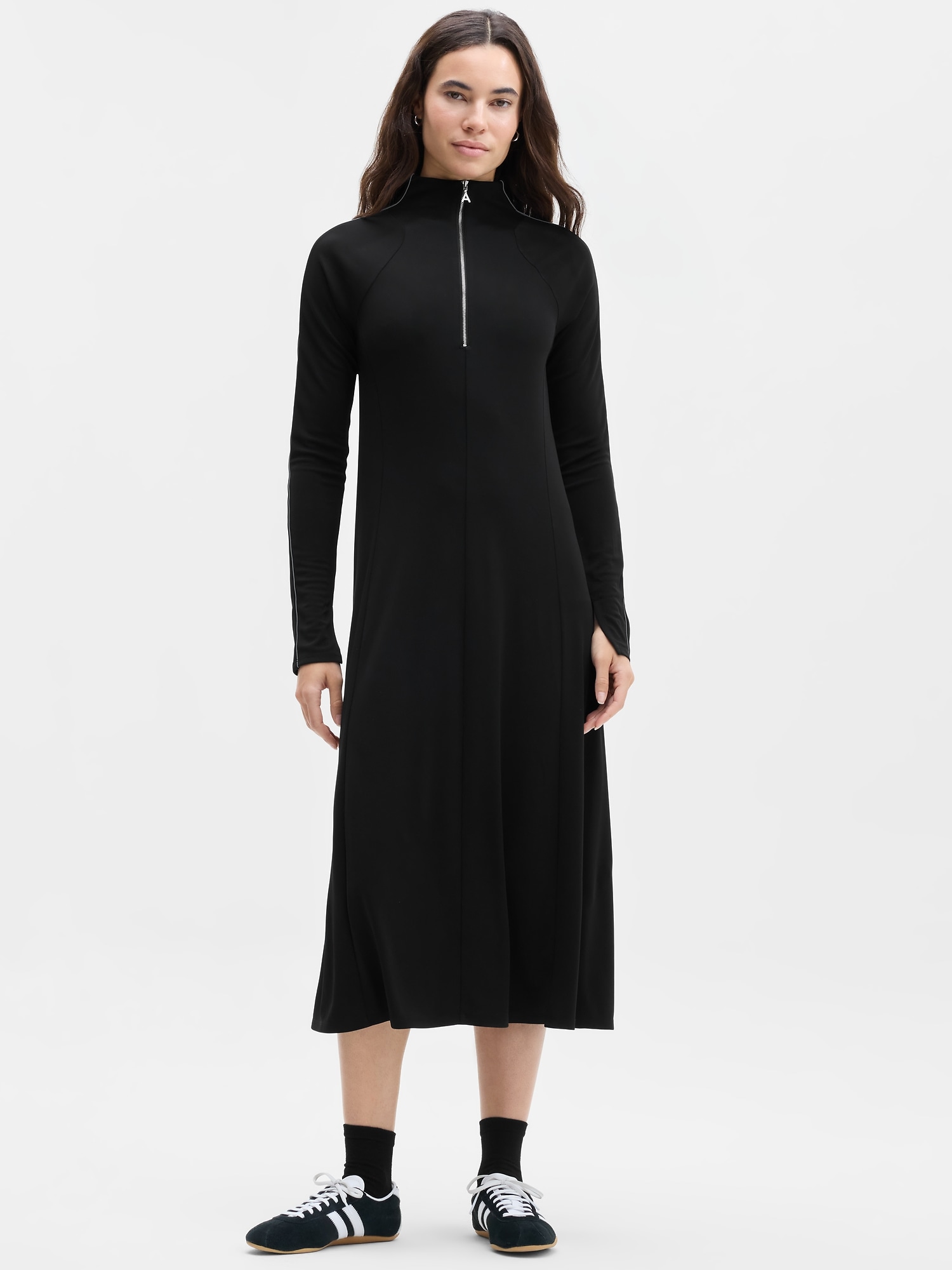 Женское платье Athleta Crossroads, цвет: Чёрный