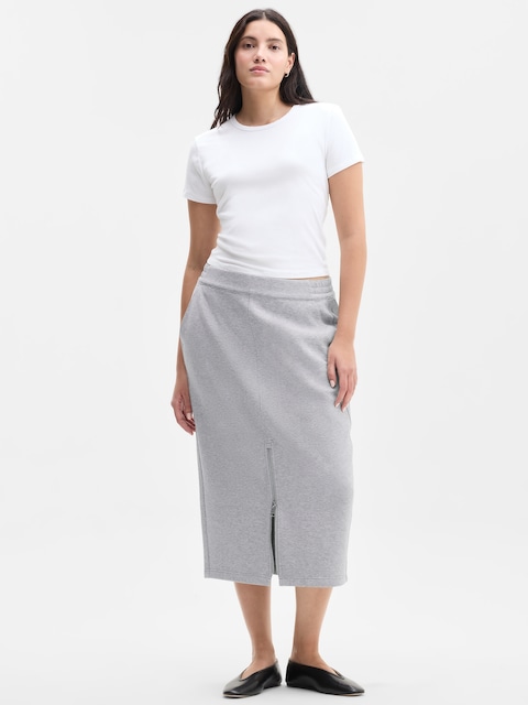 Form Knit Midi Skirt